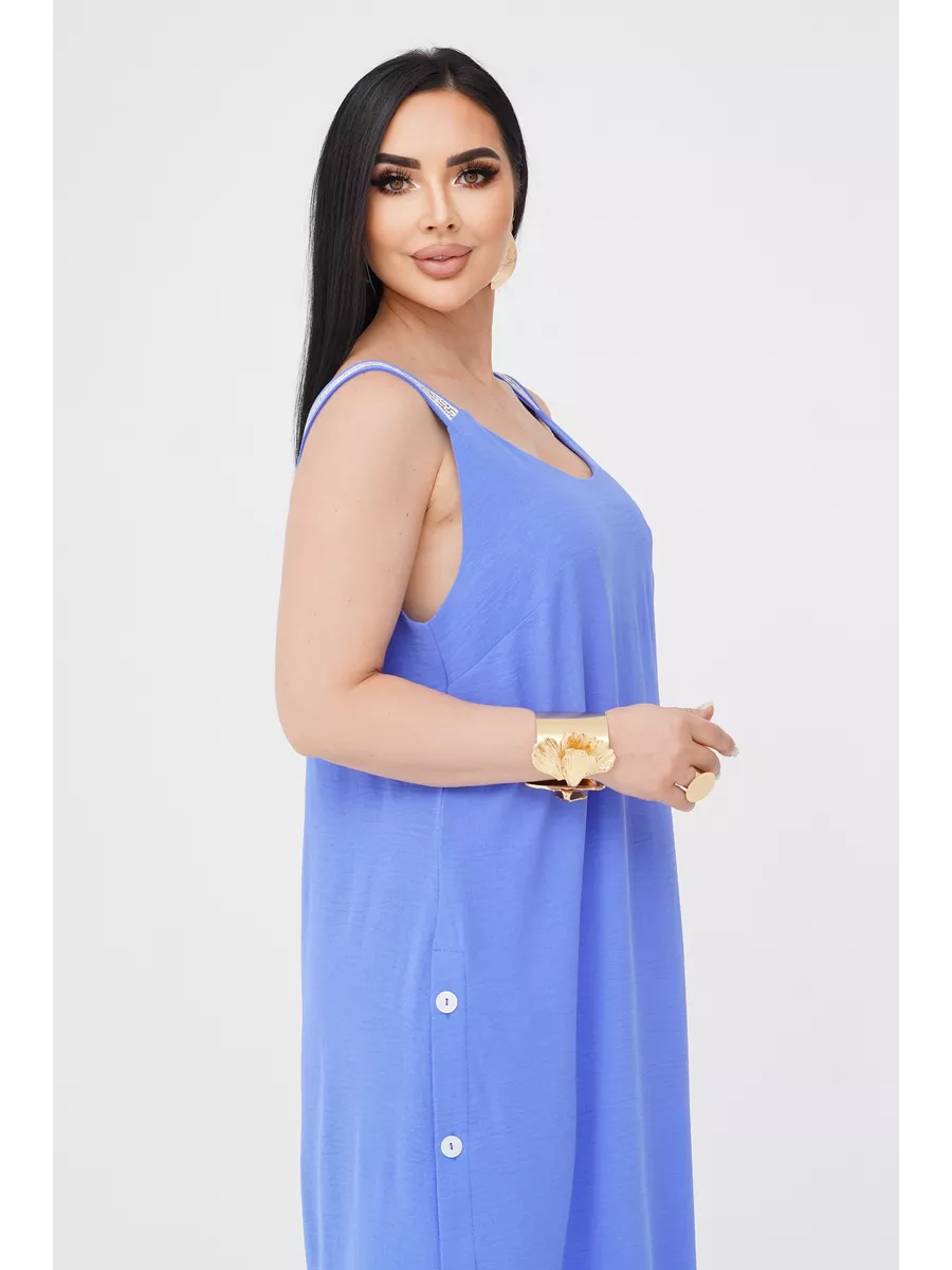 فستان "نسيم الصيف" المنسدل بالأزرار الجانبية والظهر الماسي البراق ✨👗