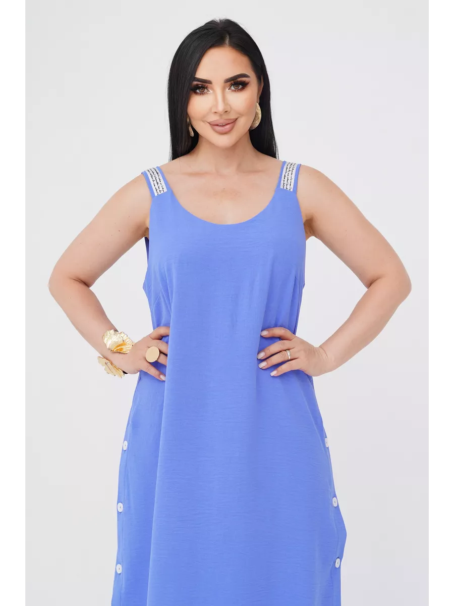 فستان "نسيم الصيف" المنسدل بالأزرار الجانبية والظهر الماسي البراق ✨👗