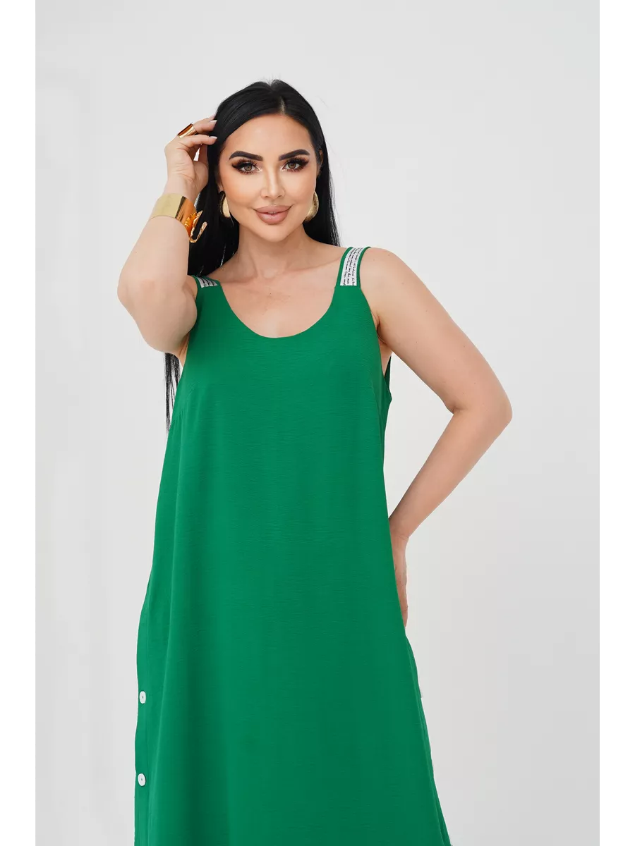 فستان "نسيم الصيف" المنسدل بالأزرار الجانبية والظهر الماسي البراق ✨👗