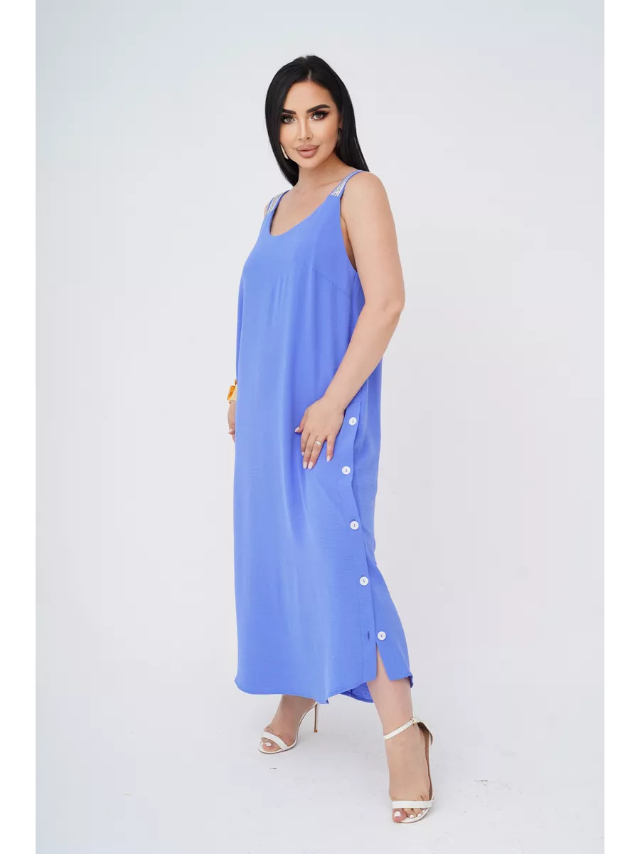 فستان "نسيم الصيف" المنسدل بالأزرار الجانبية والظهر الماسي البراق ✨👗
