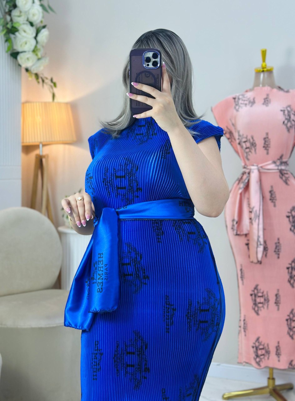 فستان الأناقة الملكية – ساتان أرماني 👗✨