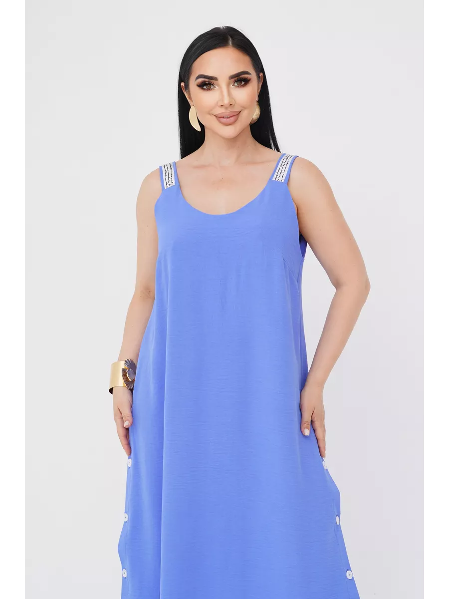 فستان "نسيم الصيف" المنسدل بالأزرار الجانبية والظهر الماسي البراق ✨👗