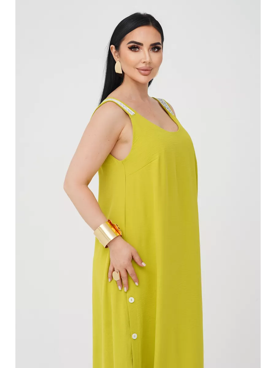 فستان "نسيم الصيف" المنسدل بالأزرار الجانبية والظهر الماسي البراق ✨👗