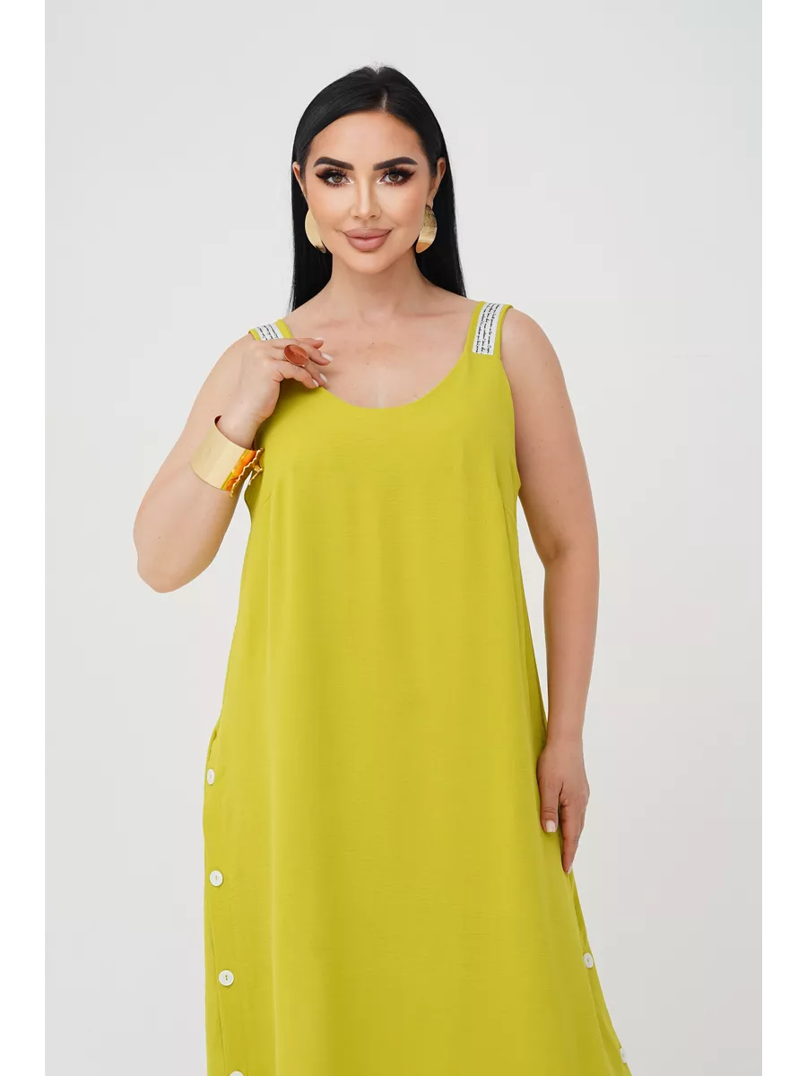 فستان "نسيم الصيف" المنسدل بالأزرار الجانبية والظهر الماسي البراق ✨👗