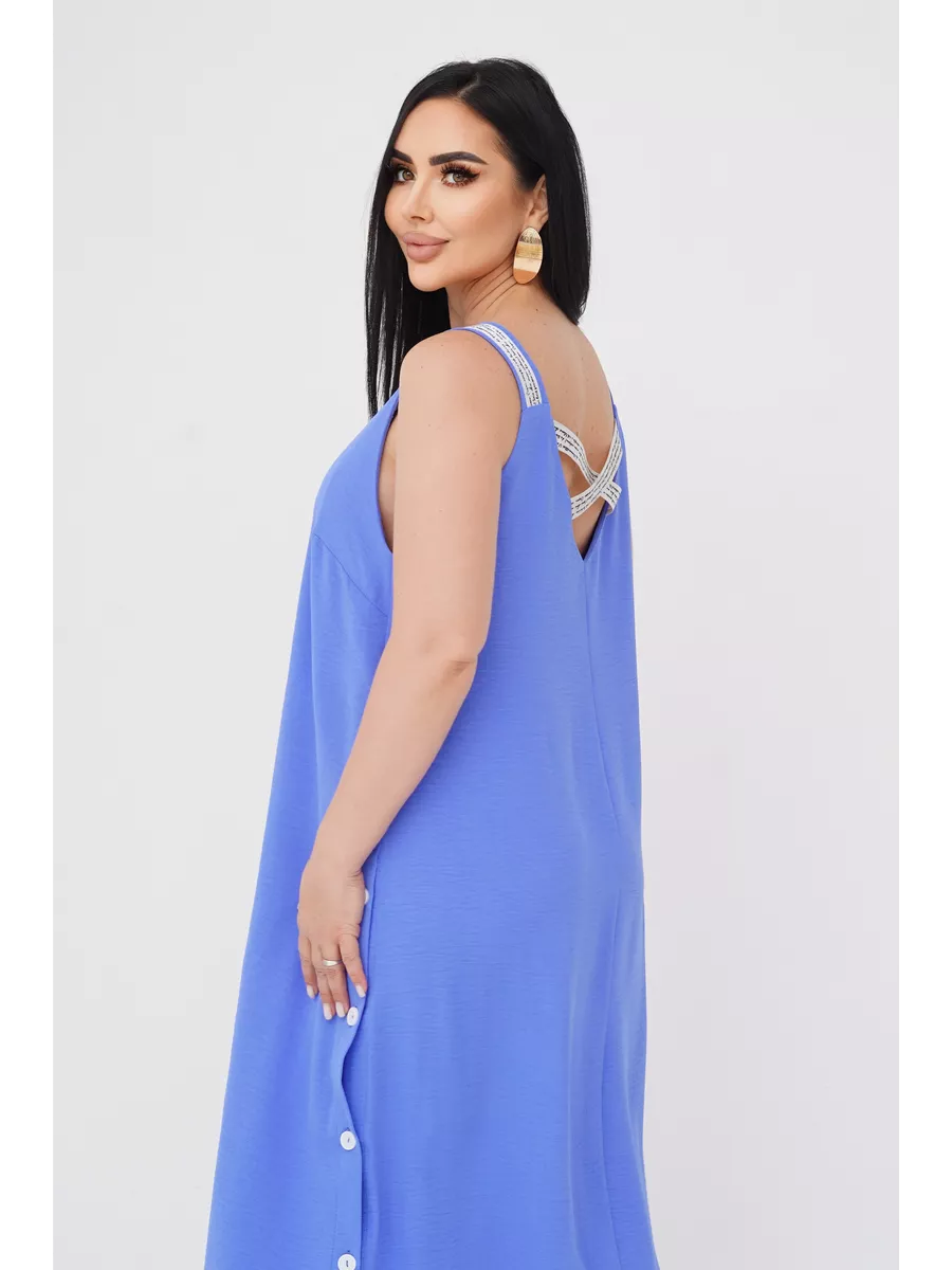 فستان "نسيم الصيف" المنسدل بالأزرار الجانبية والظهر الماسي البراق ✨👗