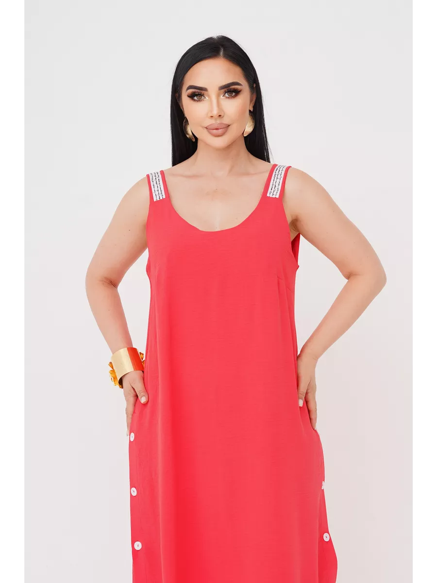 فستان "نسيم الصيف" المنسدل بالأزرار الجانبية والظهر الماسي البراق ✨👗