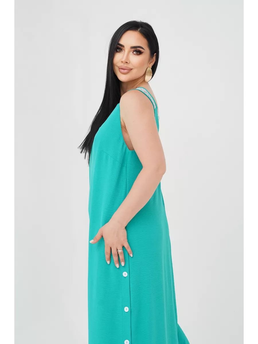 فستان "نسيم الصيف" المنسدل بالأزرار الجانبية والظهر الماسي البراق ✨👗