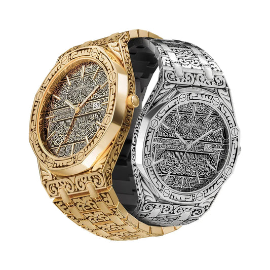 ساعة ONOLA 3812 رجالية - آية الكرسي محفورة، تصميم كلاسيكي فخم