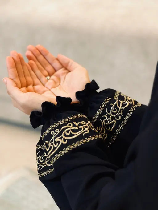 خمار وفالدة بأستيك للوضوء — طقم صلاة أنيق (S-3XL)